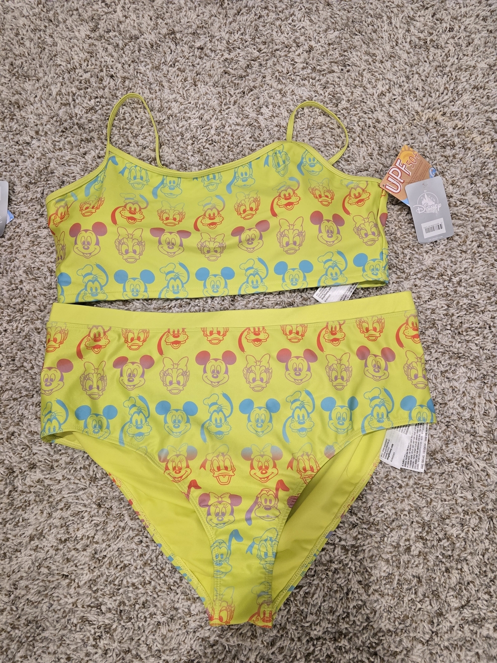Disney Yellow Mickey & Friends Bikini Set